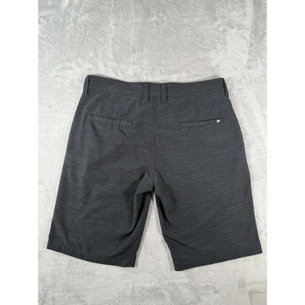 Travis Mathew Shorts‎ Mens 32 Black Striped Golf Performance